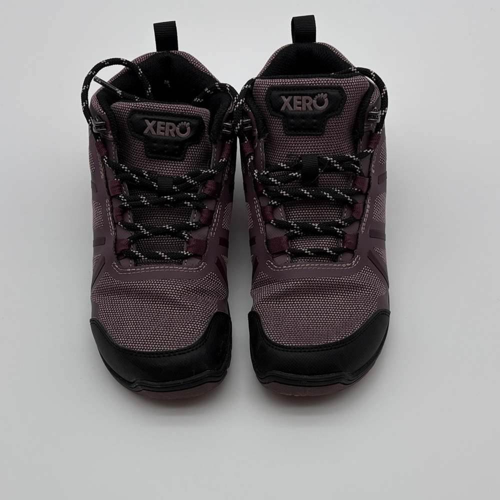 Xero Women's Stylish Black and Purple Ankle Boots